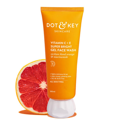 Vitamin C + E Super Bright Gel Face Wash for Glowing Skin
