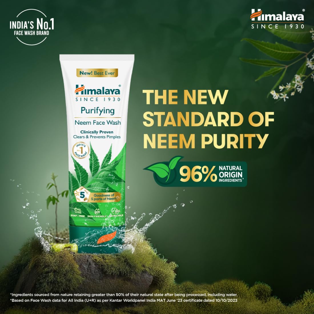 Neem Face Wash for Clear Skin - 200 ml - For All Skin Types