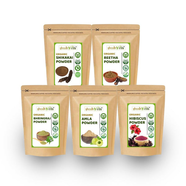 Organic Amla Reetha Shikakai Bhringraj & Hibiscus Hair Mask - 250g
