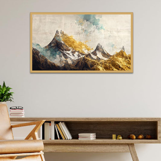 Canvas Wall Painting - Textured Digital Print - 18 Inch L x 12 Inch H - MDF Wood Frame