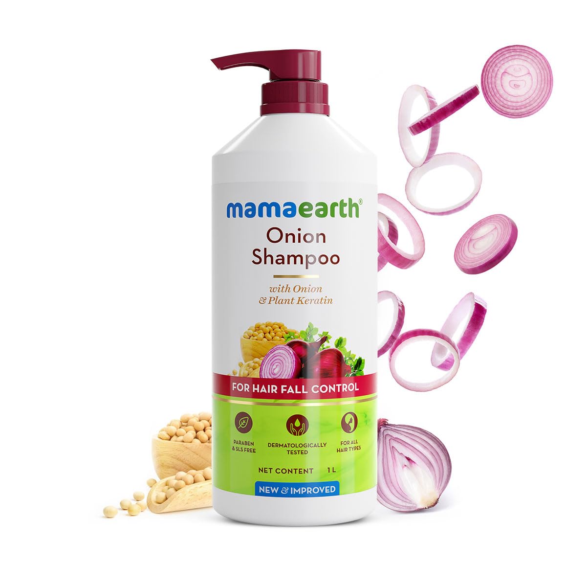 Onion Shampoo for Hair Growth & Fall Control, 1 Litre
