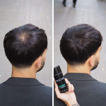 Black Hair Building Fibers 12g - Thickens Thin & Bald Spots
