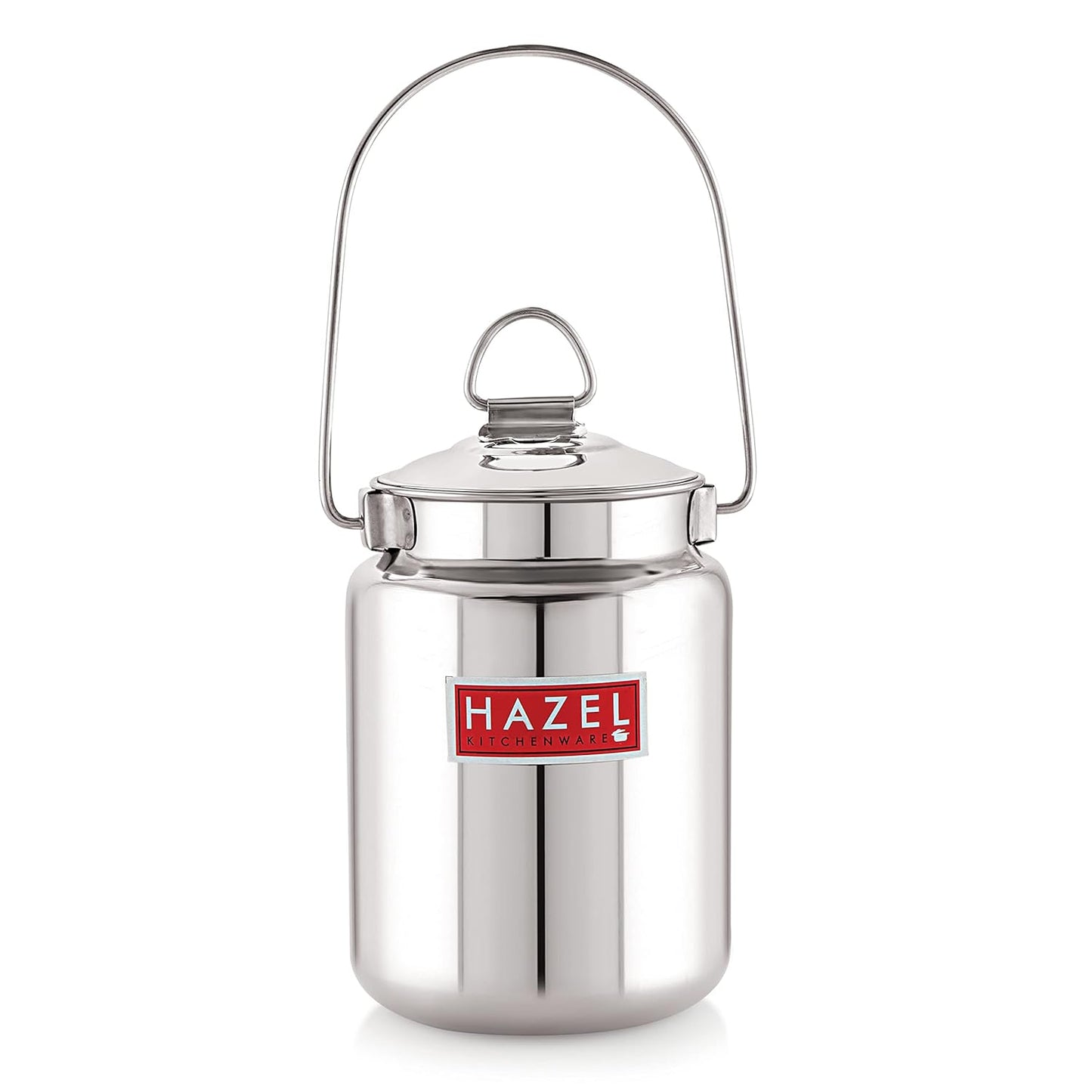 HAZEL Stainless Steel Plain Barani, 1 LTR