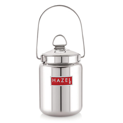 HAZEL Stainless Steel Plain Barani, 1 LTR