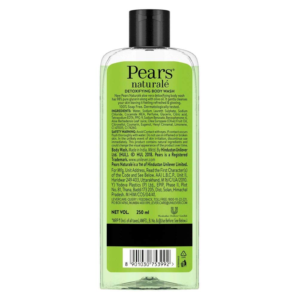 Detoxifying Aloe Vera Body Wash 250ml - Paraben Free