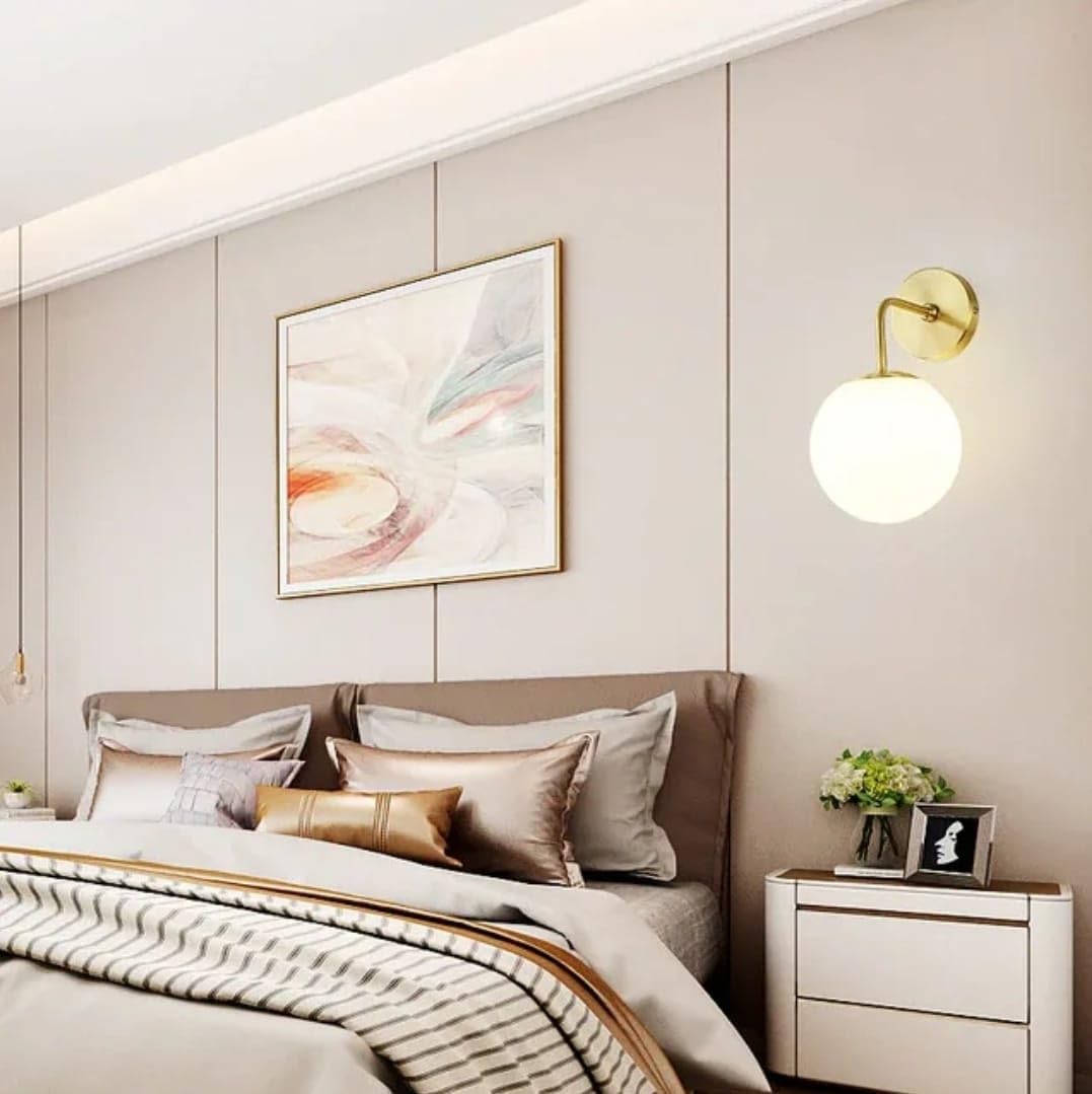 LED Wall Light Up & Down Lighting Modern Design Metal Iron & Frosted Glass Gold Electroplating 30cm