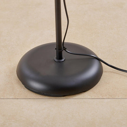 Modern LED Floor Lamp with Adjustable Height - 180 cm - Minimalist Design - Black - Flexible Gooseneck