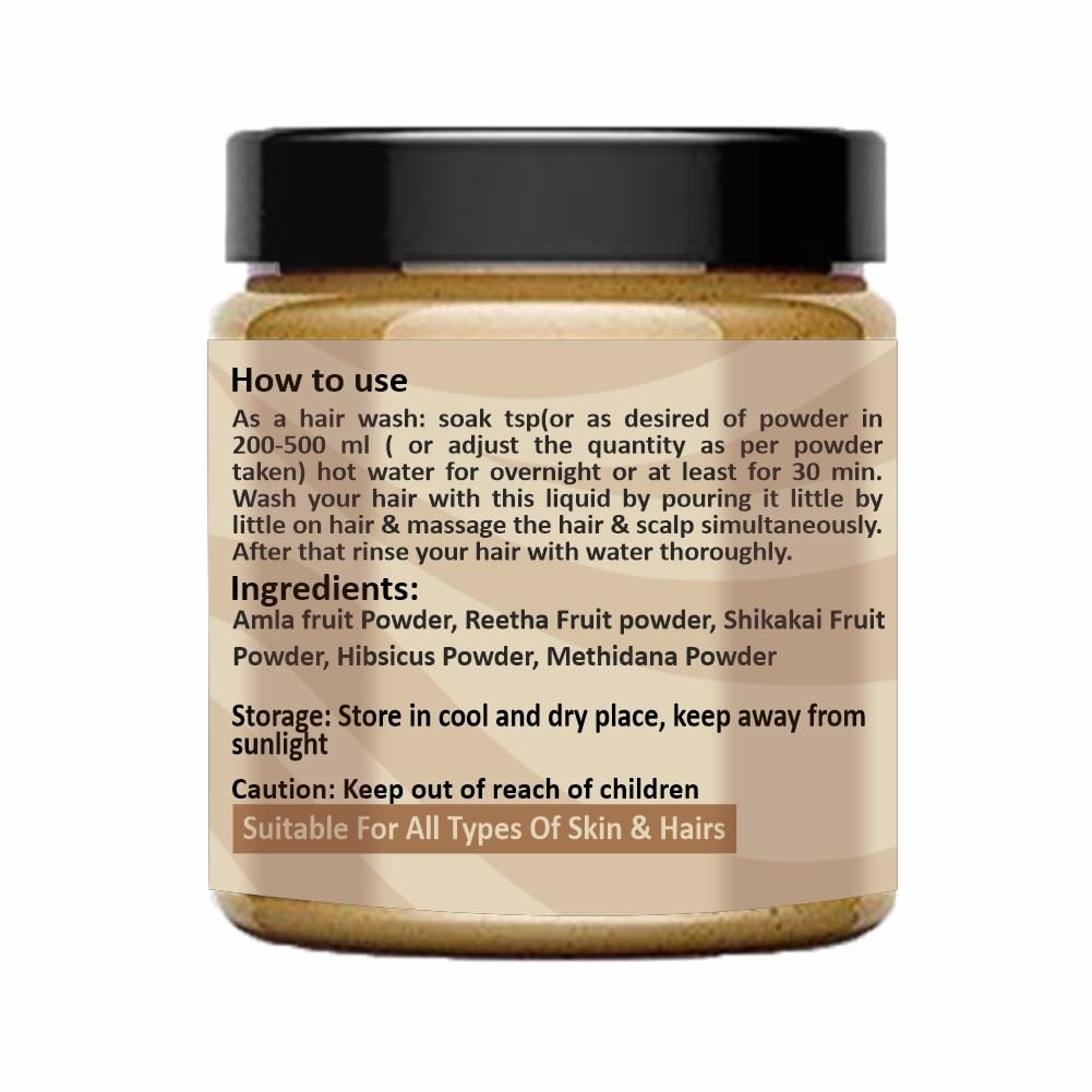 Natural Herbal Hair Growth Shampoo Powder - 100g