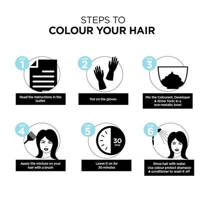 High Shine Cr�me Hair Color, Chocolate Dark Brown, 100g + 8ml