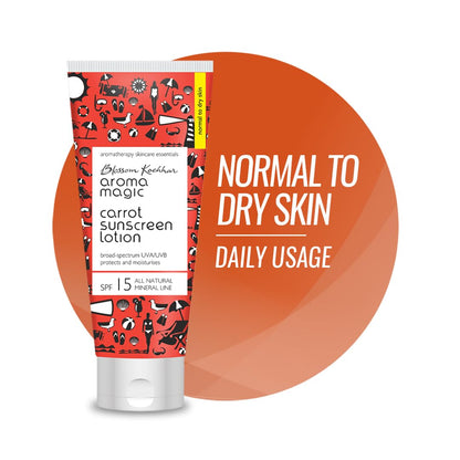 Carrot Sunscreen Lotion SPF 15, UVA/UVB, 50ml, Normal-Dry Skin