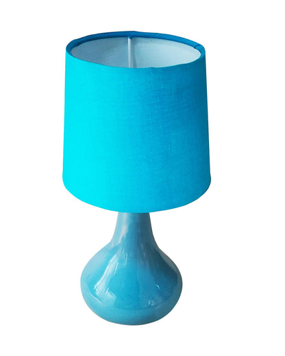 Table Lamp Modern Minimalist Blue Ceramic 15x15x30cm