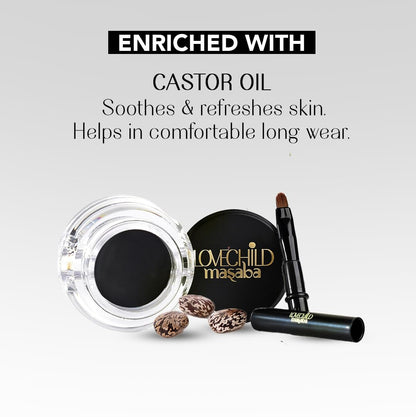 Waterproof Gel Eyeliner Black, Smudge-Proof, Long-Lasting