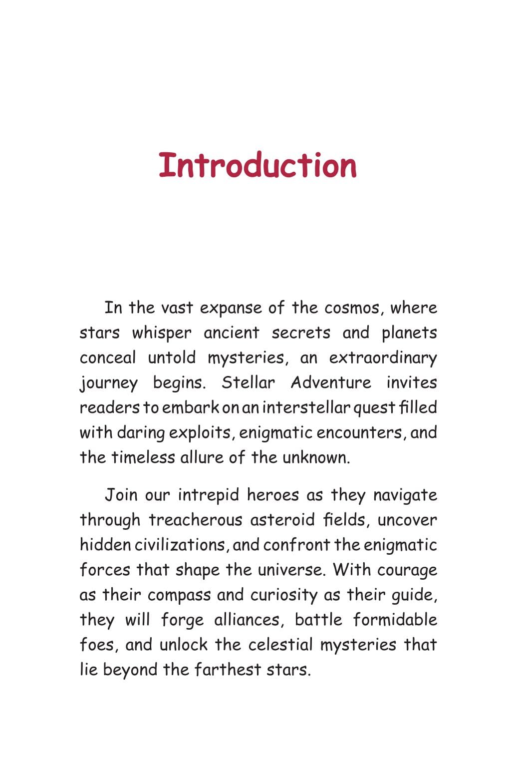 Stellar Adventures - Unbound Script