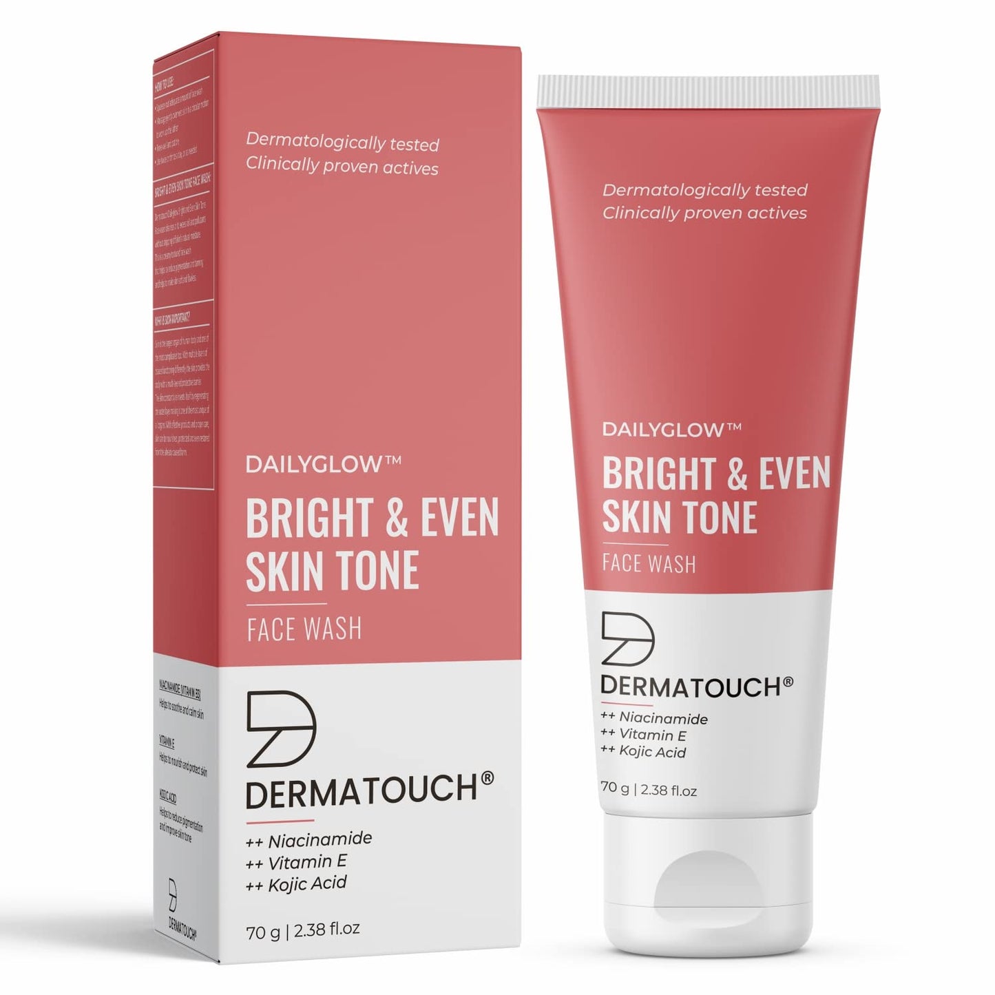 Bright & Even Tone Face Wash with Niacinamide & Kojic Acid - 70G