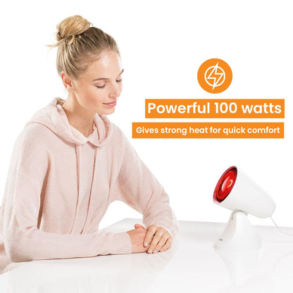 Red Light Therapy Lamp | 100W | Adjustable Screen | Infrared Light | Treatment for Muscle Strains