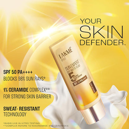 Dry Matte Fluid Sunscreen SPF 50 for Oily Skin - 50ml