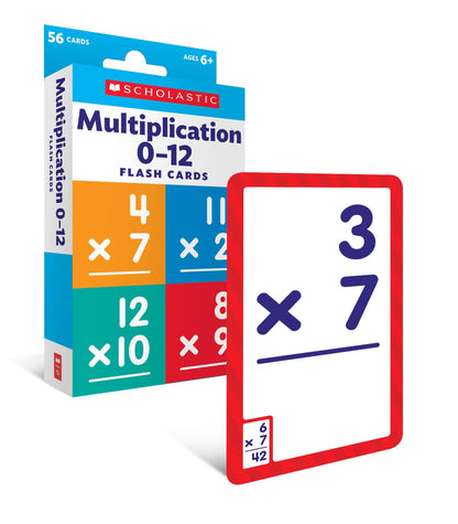 Flash Cards: Multiplication 0 - 12 