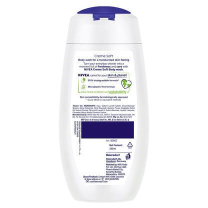 Crème Soft Body Wash 250ml - Moisturizing Almond Oil