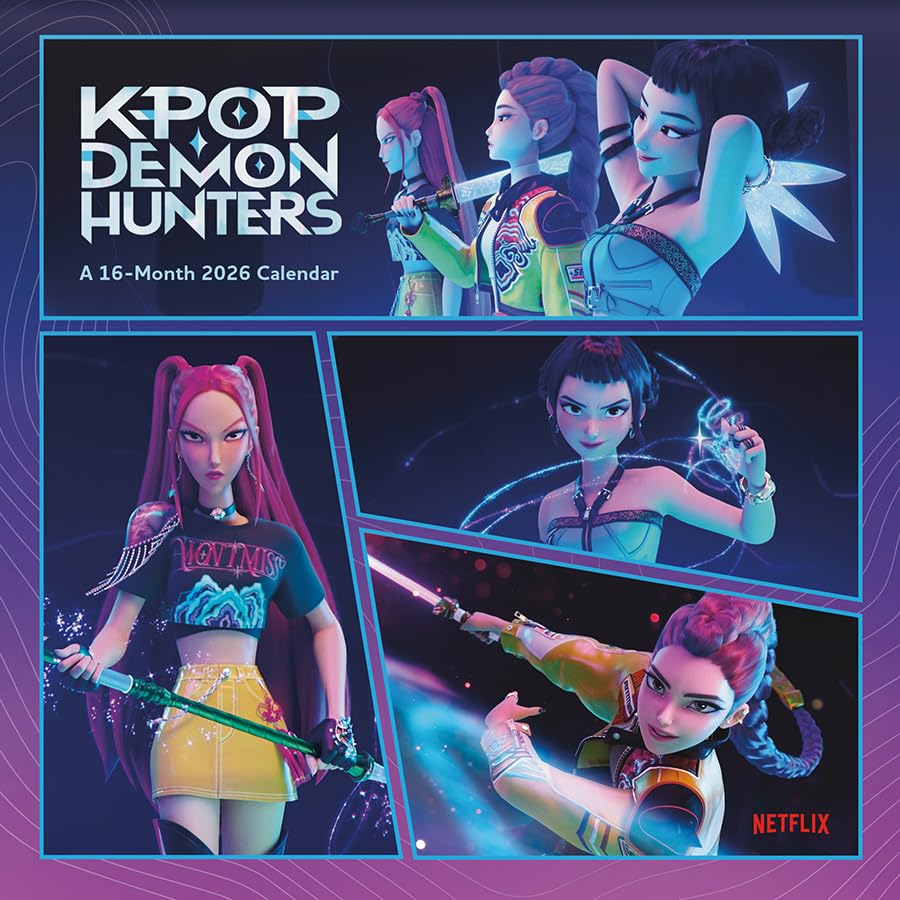 2026 Kpop Demon Hunters Wall Calendar 