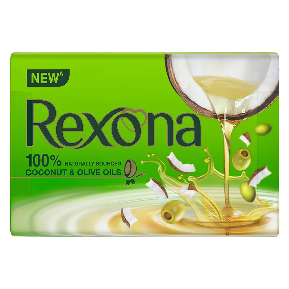 Coconut & Olive Oil Soap for Smooth Skin, 4x100g Bars