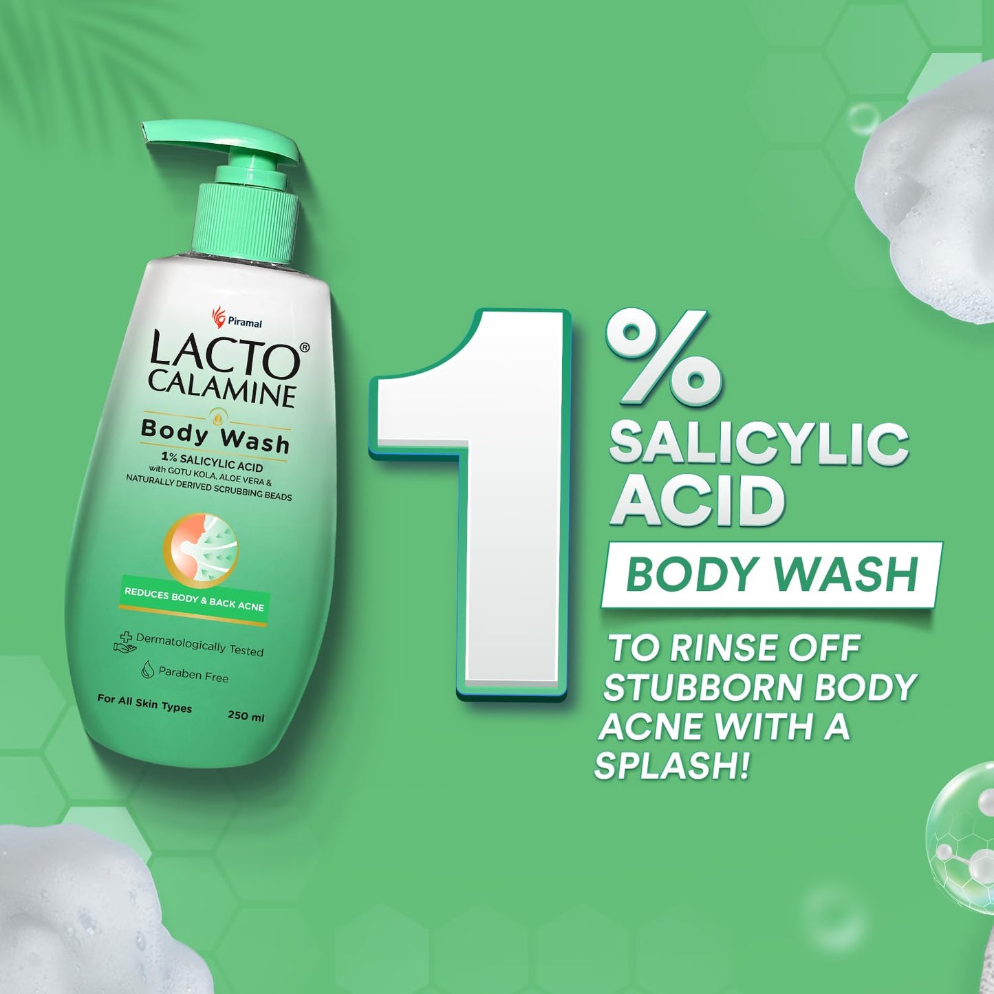 Exfoliating Body Wash with Salicylic Acid & Natural Ingredients - 250ml