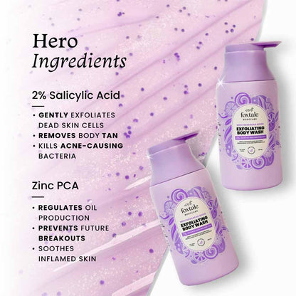 2% Salicylic Acid Exfoliating Body Wash with Zinc, 250ml