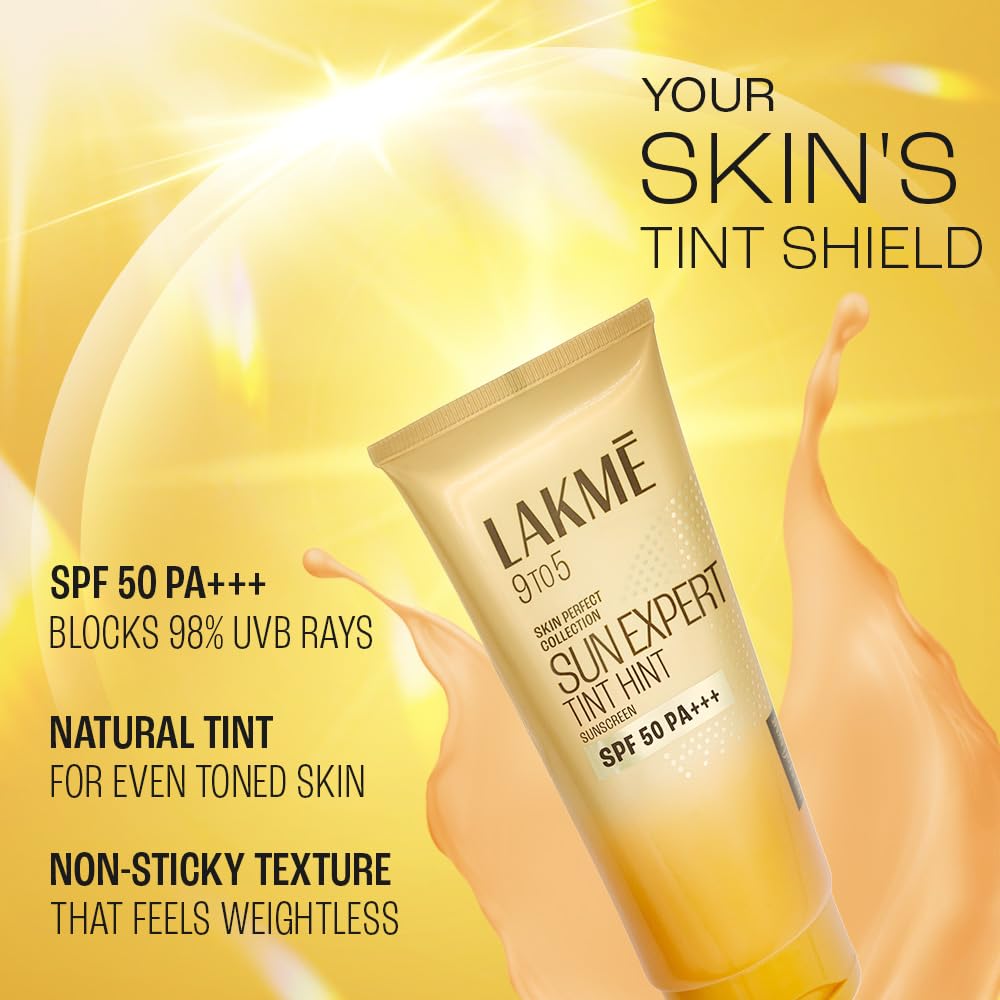 Tinted Sunscreen SPF 50 - Natural Finish, Non-Sticky, 50g