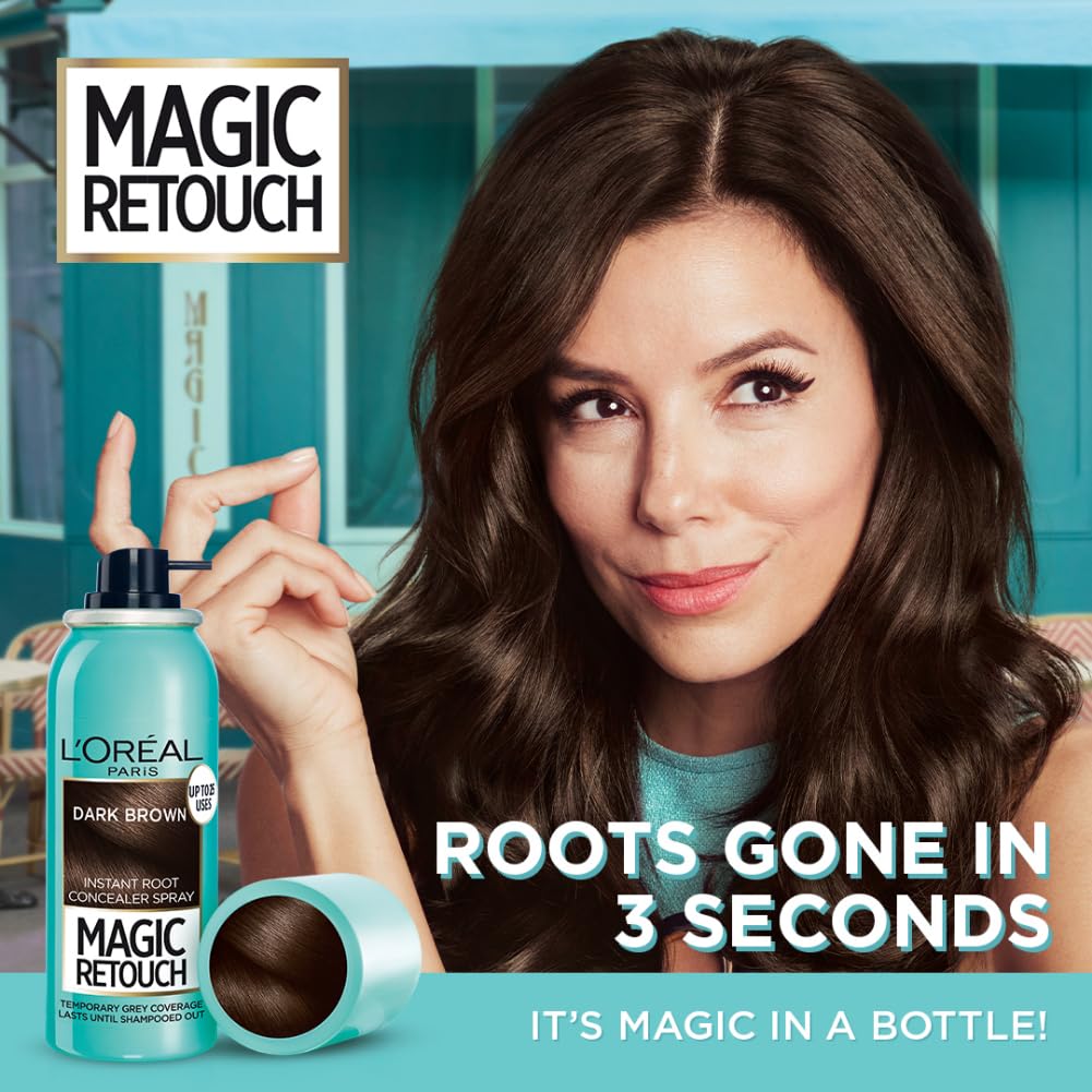 L'Oreal Root Concealer Spray, Dark Brown, 75ml