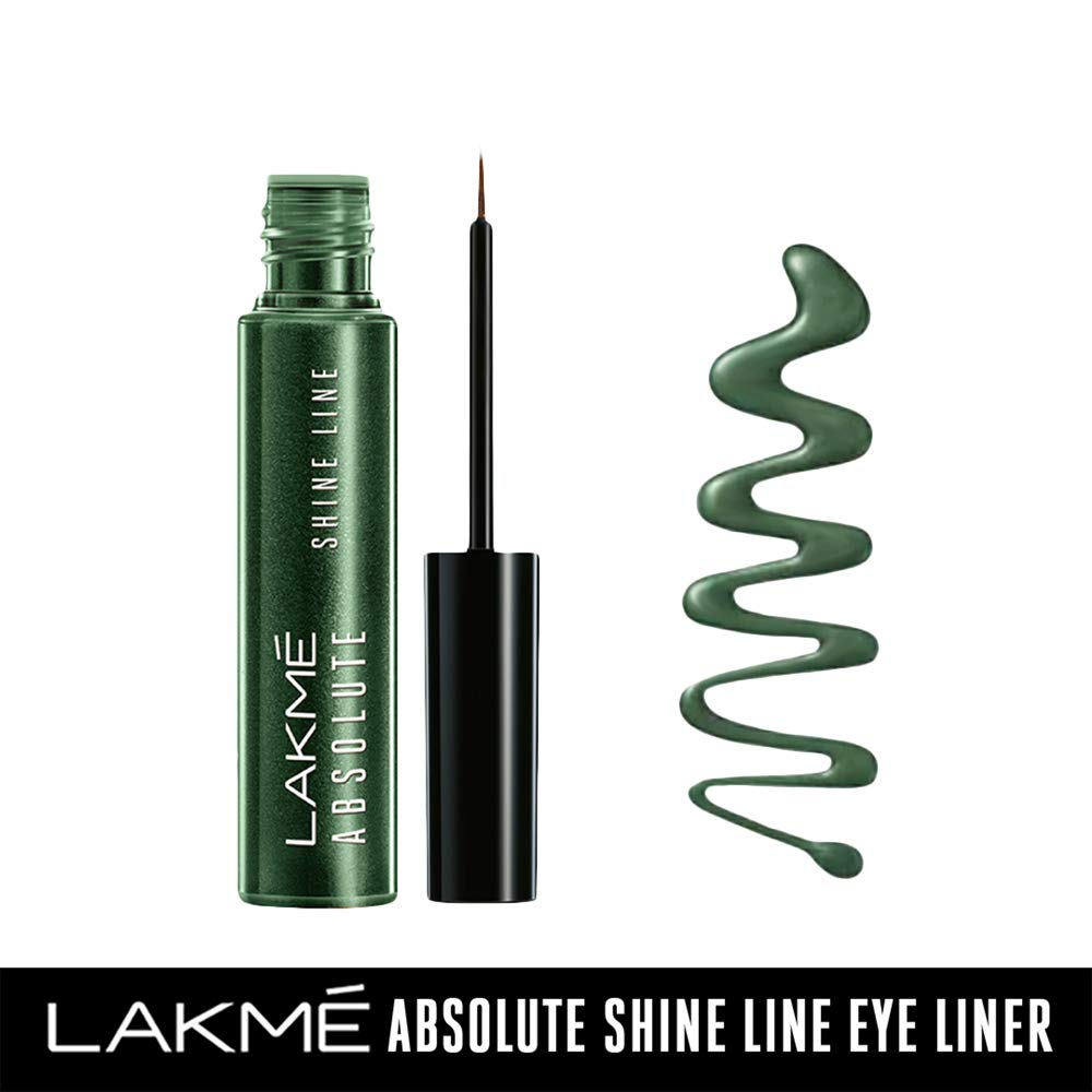 Sparkling Olive Green Liquid Eyeliner - Long Lasting & Smudgeproof