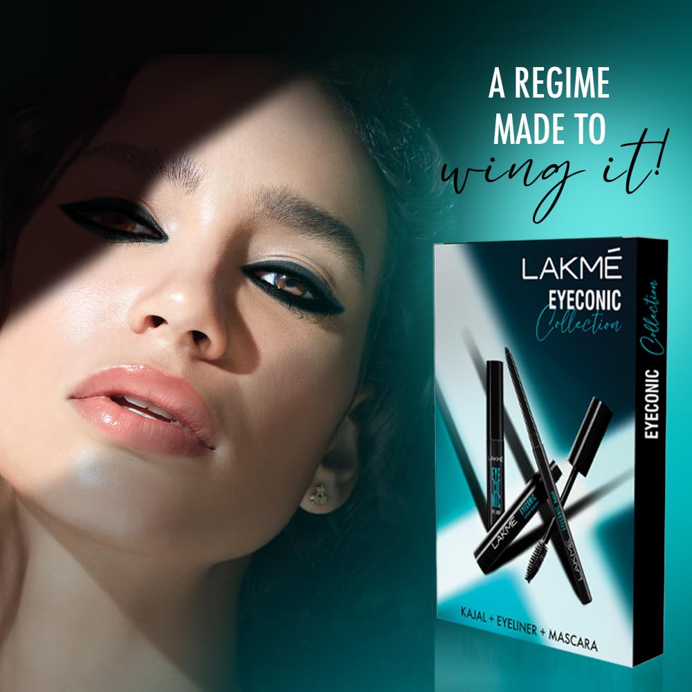 Eyeconic Makeup Kit - Kajal, Mascara & Eyeliner Set