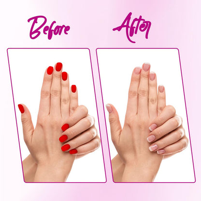 Nail Polish Remover Wipes, Acetone-Free, Vitamin E, 50 Count