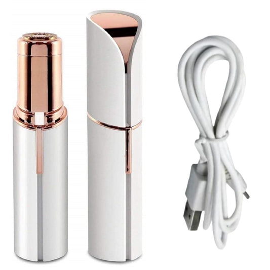 Facial Epilator Hair Remover for Women - USB Rechargeable, White