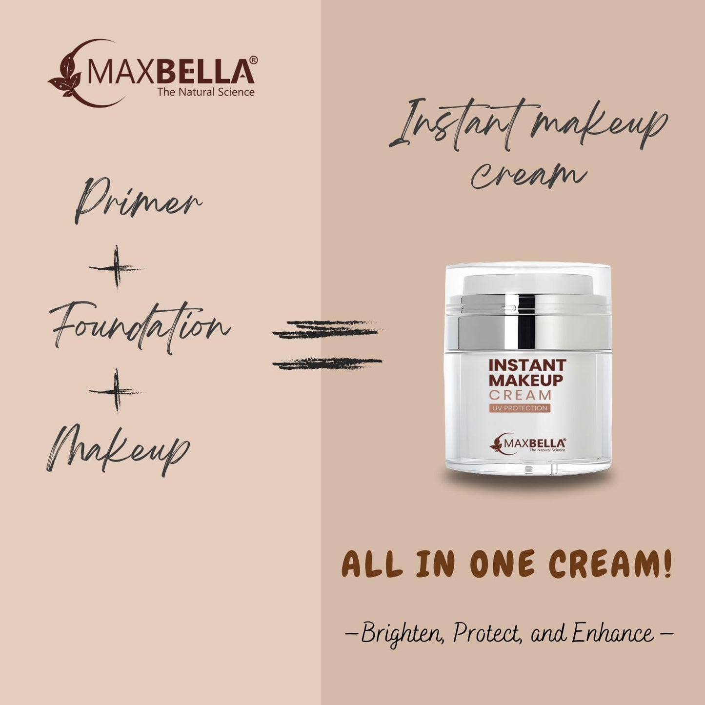 Instant Makeup & Spot Coverage Cream 45g | Primer + Moisturizer