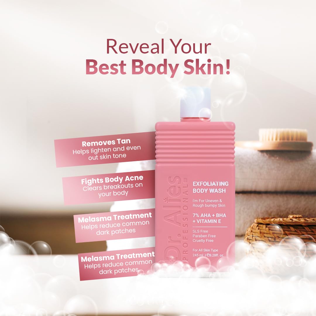 Exfoliating Body Wash 245 ml | 7% AHA + BHA | Smooth Skin
