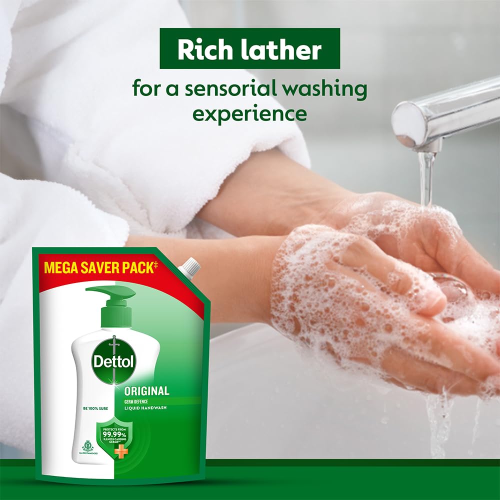 Liquid Handwash Refill 1350ml - 10x Germ Protection Formula
