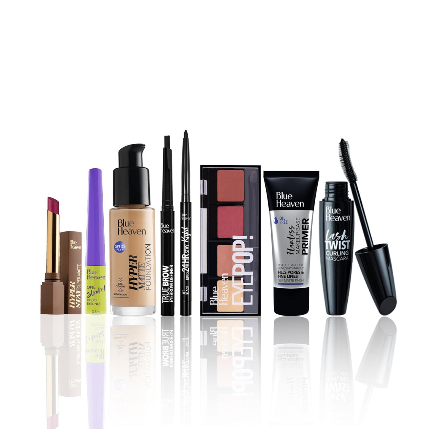 Festive Makeup Kit for Women, Medium Tone, 8 Pack, 32.1g+45.5ml