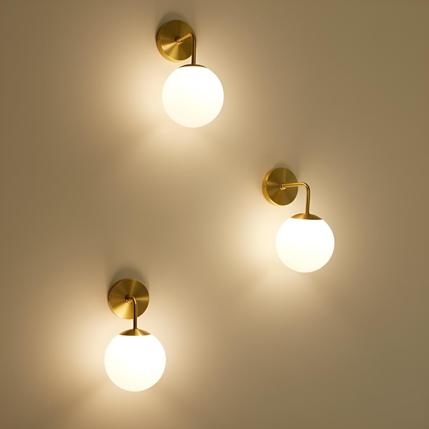 LED Wall Light Up & Down Lighting Modern Design Metal Iron & Frosted Glass Gold Electroplating 30cm