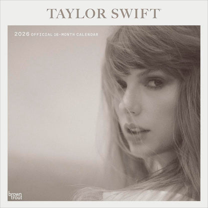 Taylor Swift OFFICIAL | 2026 12 x 24 Inch (Hanging) Monthly Square Wall Calendar | Plastic-Free | BrownTrout | Music Pop Singer Songwriter Celebrity 