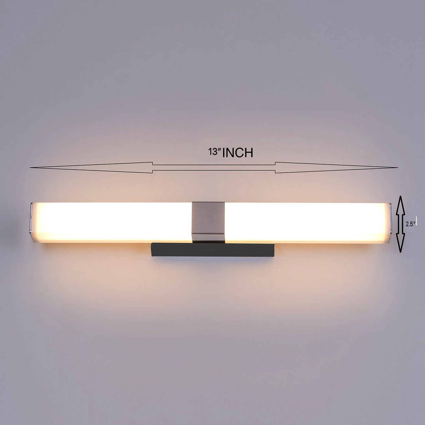 15W Rectangular LED Wall Light - Warm White - Metal Alloy & Plastic - Modern Design