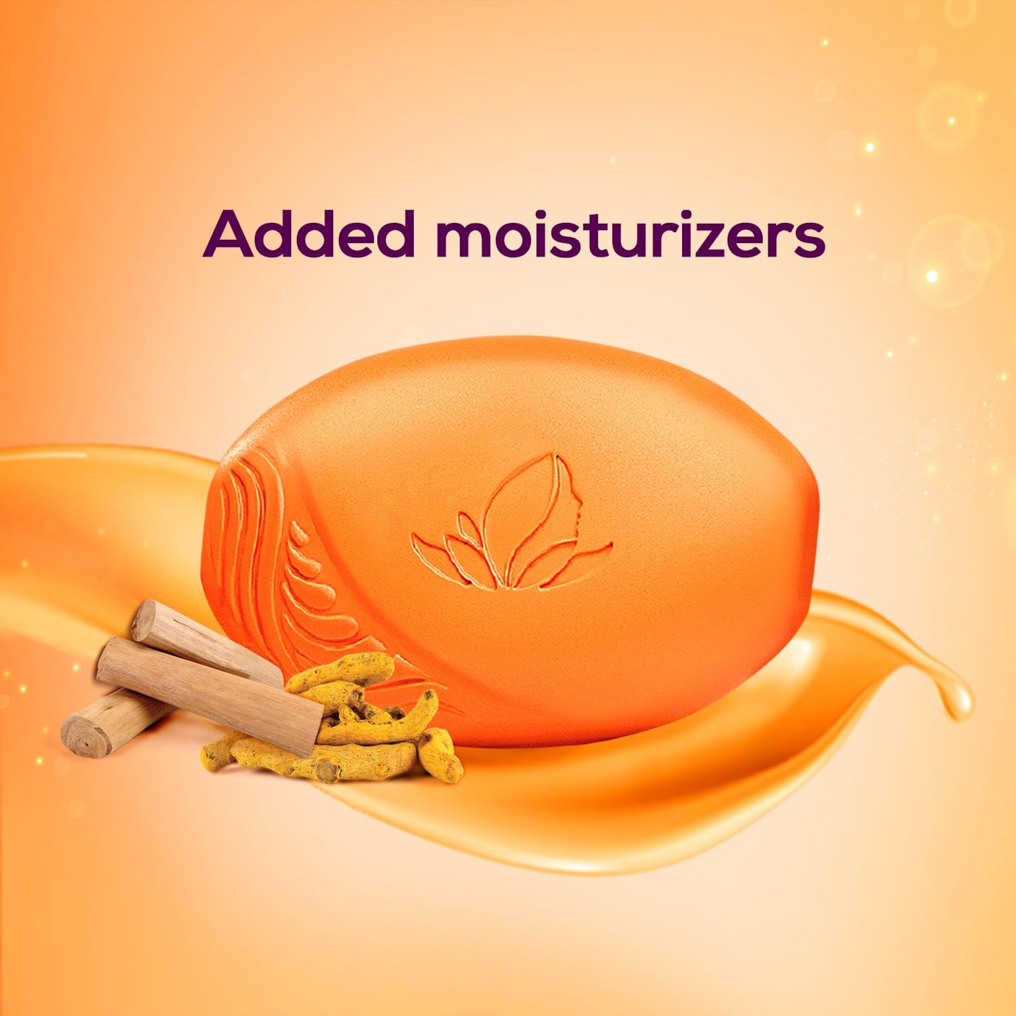Sandal & Turmeric Soap for Skin Care, 125g, Pack of 4