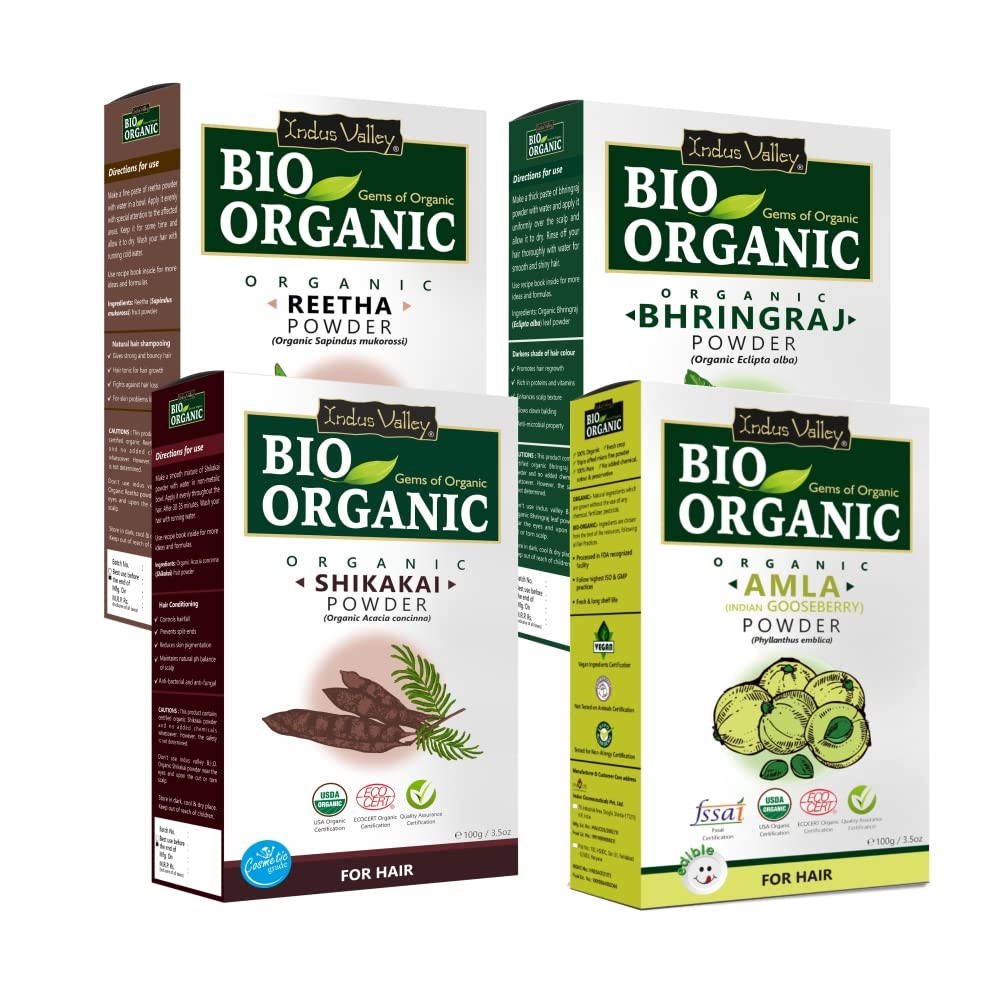 Organic Amla, Shikakai & Bhringraj Hair Care Pack - 400g