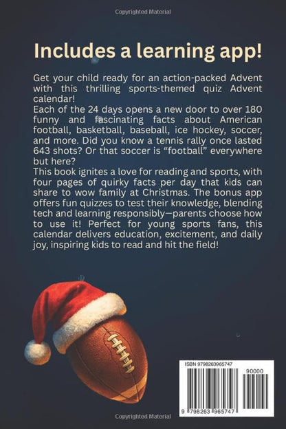 Useless Facts Sports Trivia Advent Calendar - 24 Days with 180+ Funny, Interesting and Fascinating Facts about American Football, Basketball, Baseball, Ice Hockey, Soccer and more! (Book + App) 