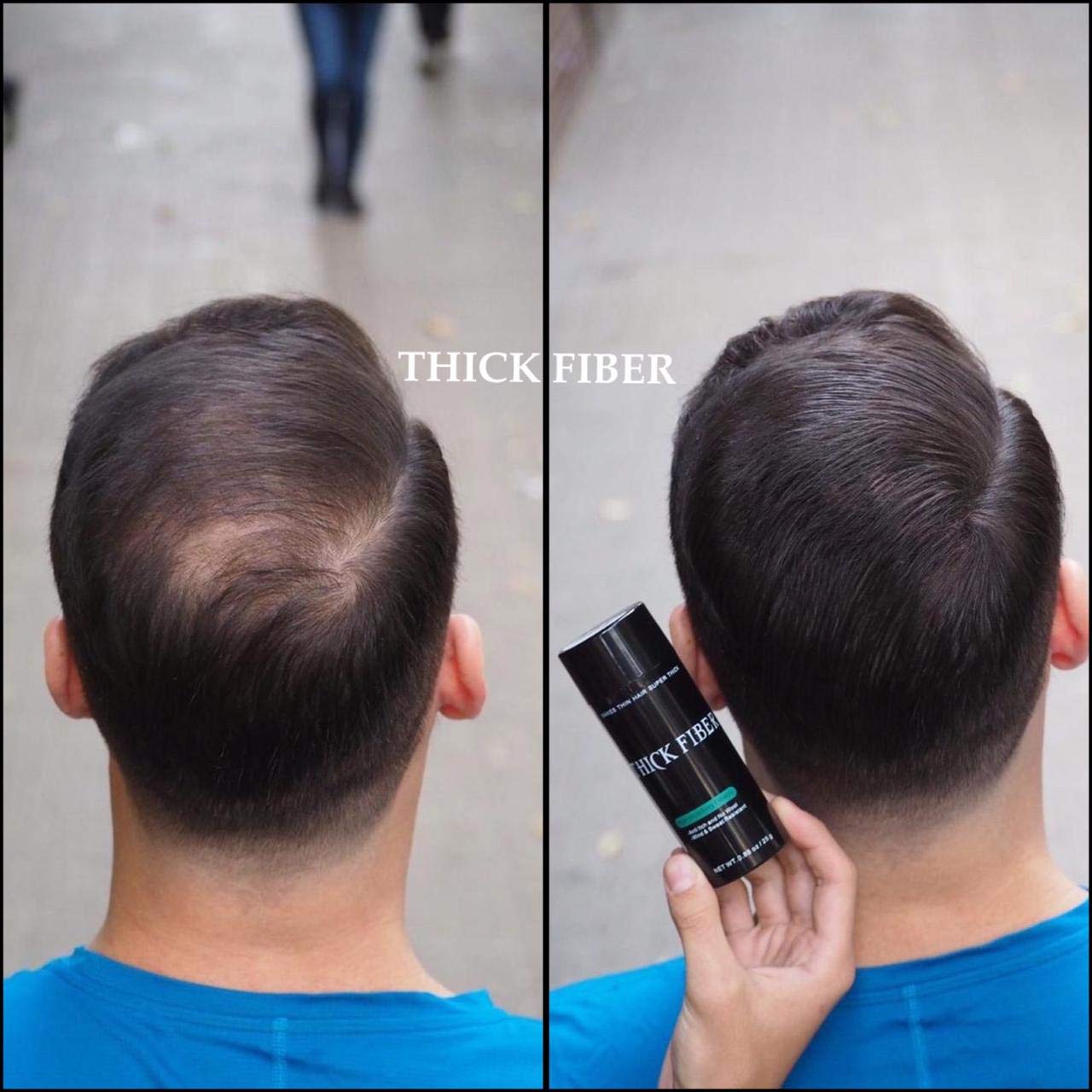 Black Hair Building Fibers 12g - Thickens Thin & Bald Spots