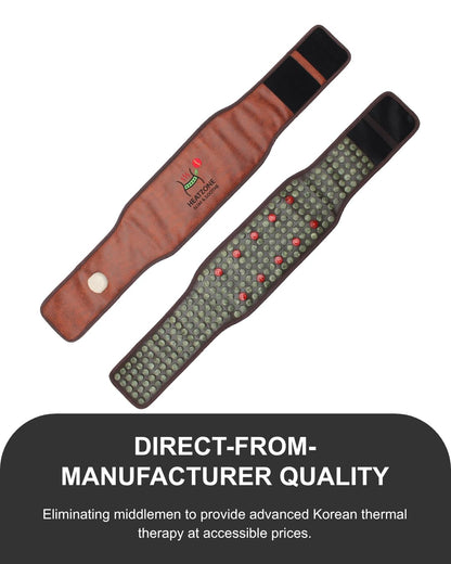 Red Light Therapy Belt with 12 LEDs, 660nm Wavelength, PU Leather, 150cm Size, Portable Design