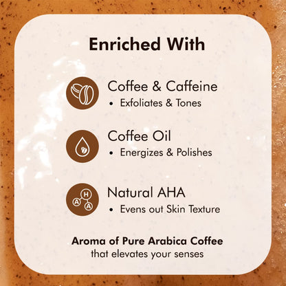 Exfoliating Espresso Coffee Body Wash for Soft Skin - 300ml