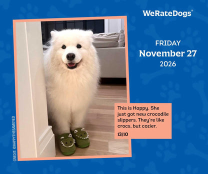 WeRateDogs 2026 Day-to-Day Calendar