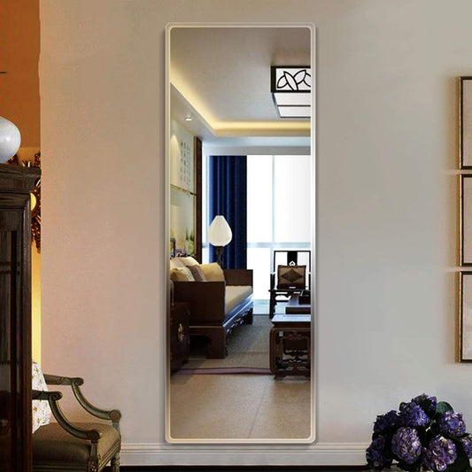 Frameless Beveled Wall Mirror 5mm Thickness 18x42 inch Rectangular Design