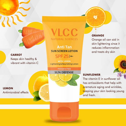 De-Tan Sunscreen Lotion SPF 25 - 300ml | Moisturizing Protection