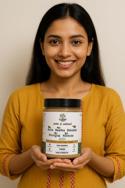Herbal Hair Care Powder with Amla, Reetha, Shikakai & More - 250g