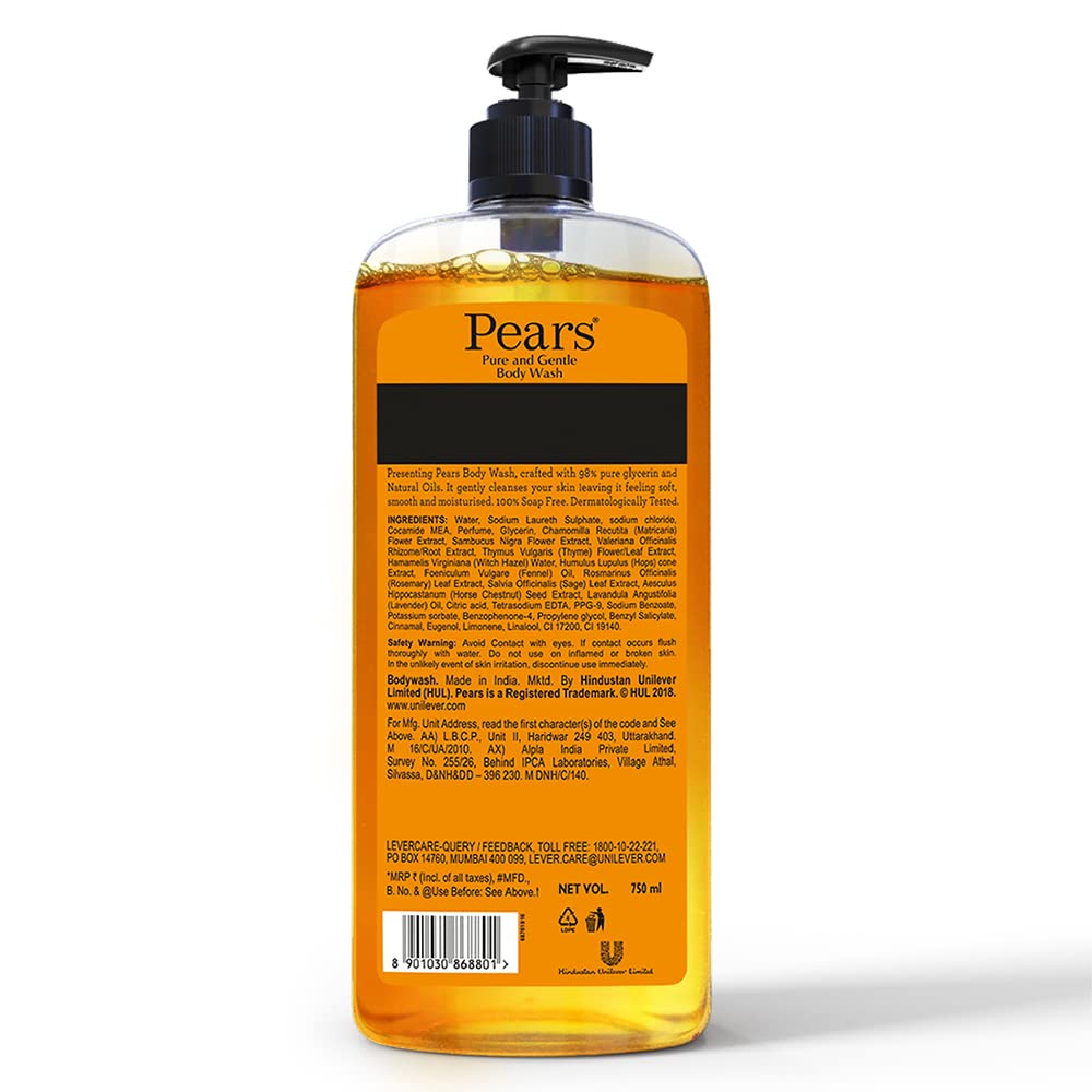 Pure & Gentle Shower Gel XL Pump, Soap-Free, 750ml